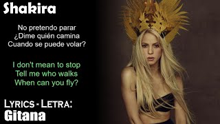 Shakira- Gitana (Lyrics Spanish-English) (Español-Inglés)