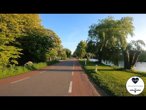 Cycling along the Vecht river, from Loenen aan de Vecht to Utrecht, NL
