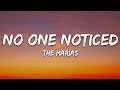 The Marías No One Noticed Lyrics