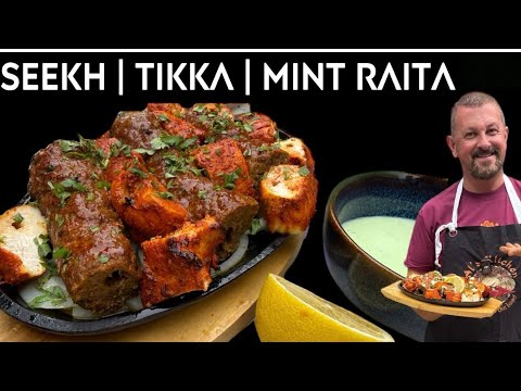 Indian Restaurant | Seekh Kebabs | Tikka & Mint Yogurt Recipe | MY INDIAN TAKEAWAY FAVOURITE!!❤️