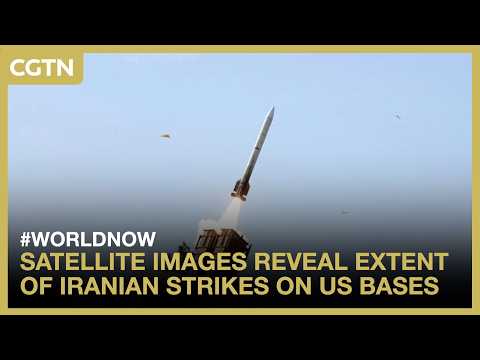 Satellite images reveal extent of Iranian strikes on US bases #worldnow