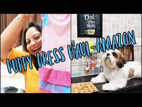 Amazing dresses for dogs | Amazon Puppy Dress Haul | Puppies' PLAYTIME