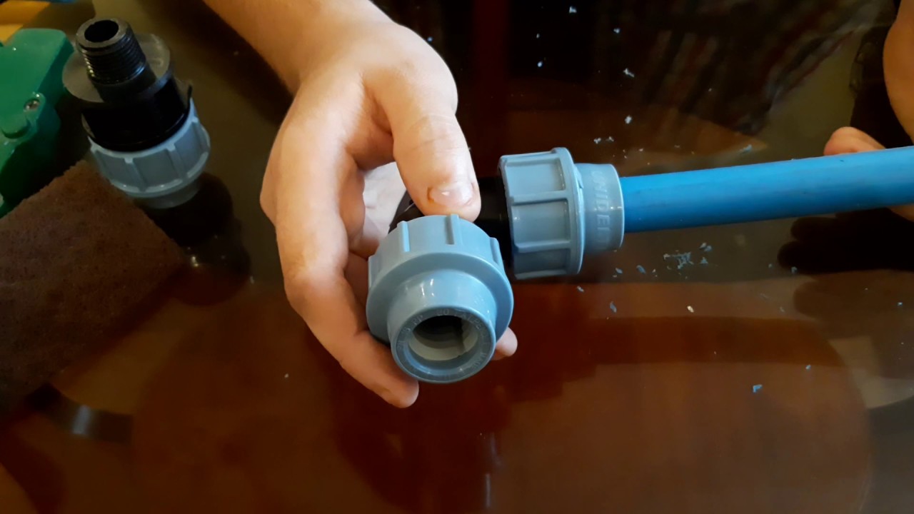 Jak Prawidłowo Podłą Rurę PE Złączkami.How To Connect The Blue PE Pipe To Water Correctly NONSTOP#