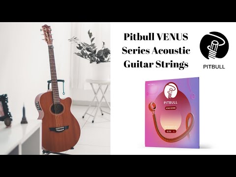 Pitbull Acoustic Guitar Strings Venus Series Coated VAG 12-53 Light SET Free Pick image 6