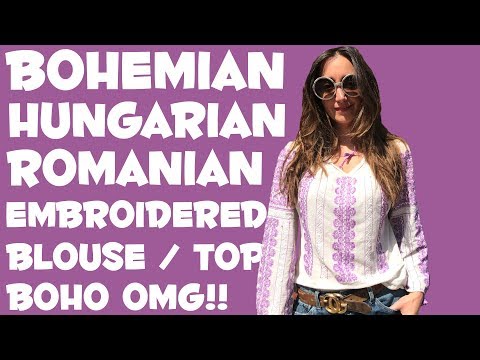 Washing a Bohemian peasant blouse. How to wash and how...