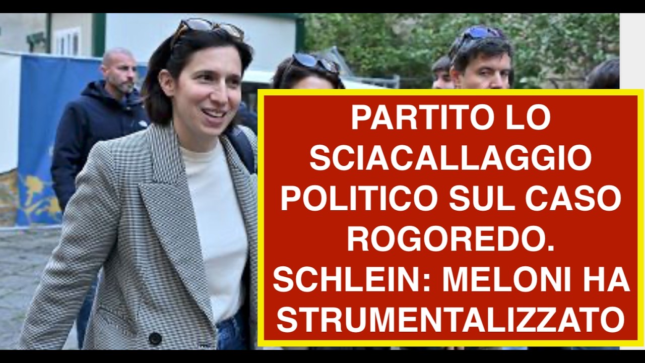 PARTITO LO SCIACALLAGGIO POLITICO SUL CASO ROGOREDO. SCHLEIN: MELONI HA STRUMENTALIZZATO