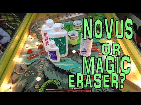 Novus or Magic Eraser For Cleaning A Playfield? - Bally's 1971 Four Million B.C. Pinball - Repair #5