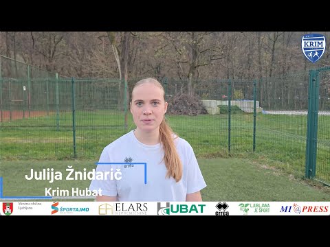 Julija Žnidarič pred tekmo ŽNK Mura Nona - Krim Hubat