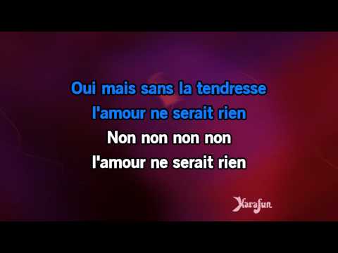 Karaoké La tendresse - Bourvil *