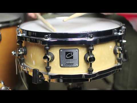 Sonor Designer Light Maple 14" x 5" Snare, Circa 1997 - Dark Metallic Green image 13