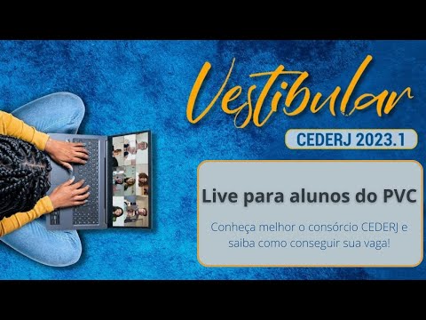 Live sobre o consórcio CEDERJ