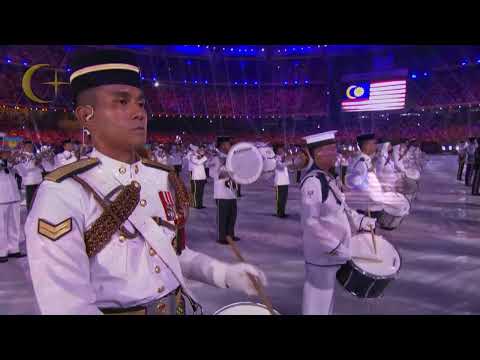 National Anthems of Malaysia and Philippines - 2017 SEA Games Closing Ceremony Kuala Lumpur