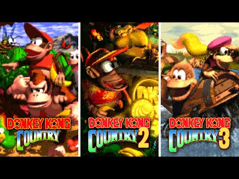Donkey Kong Country Trilogy - All Games - 105% Walkthrough (No Damage)
