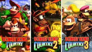Donkey Kong Country Trilogy - All Games - 105% Walkthrough (No Damage)