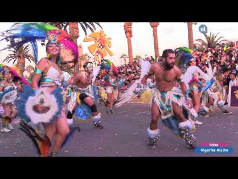 Tobas Gigantes Alados en la última jornada del Carnaval Con la Fuerza del Sol 2017, Arica