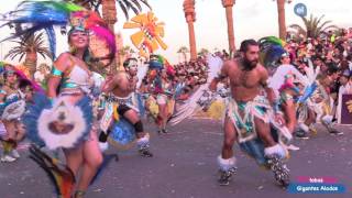 Tobas Gigantes Alados en la última jornada del Carnaval Con la Fuerza del Sol 2017, Arica