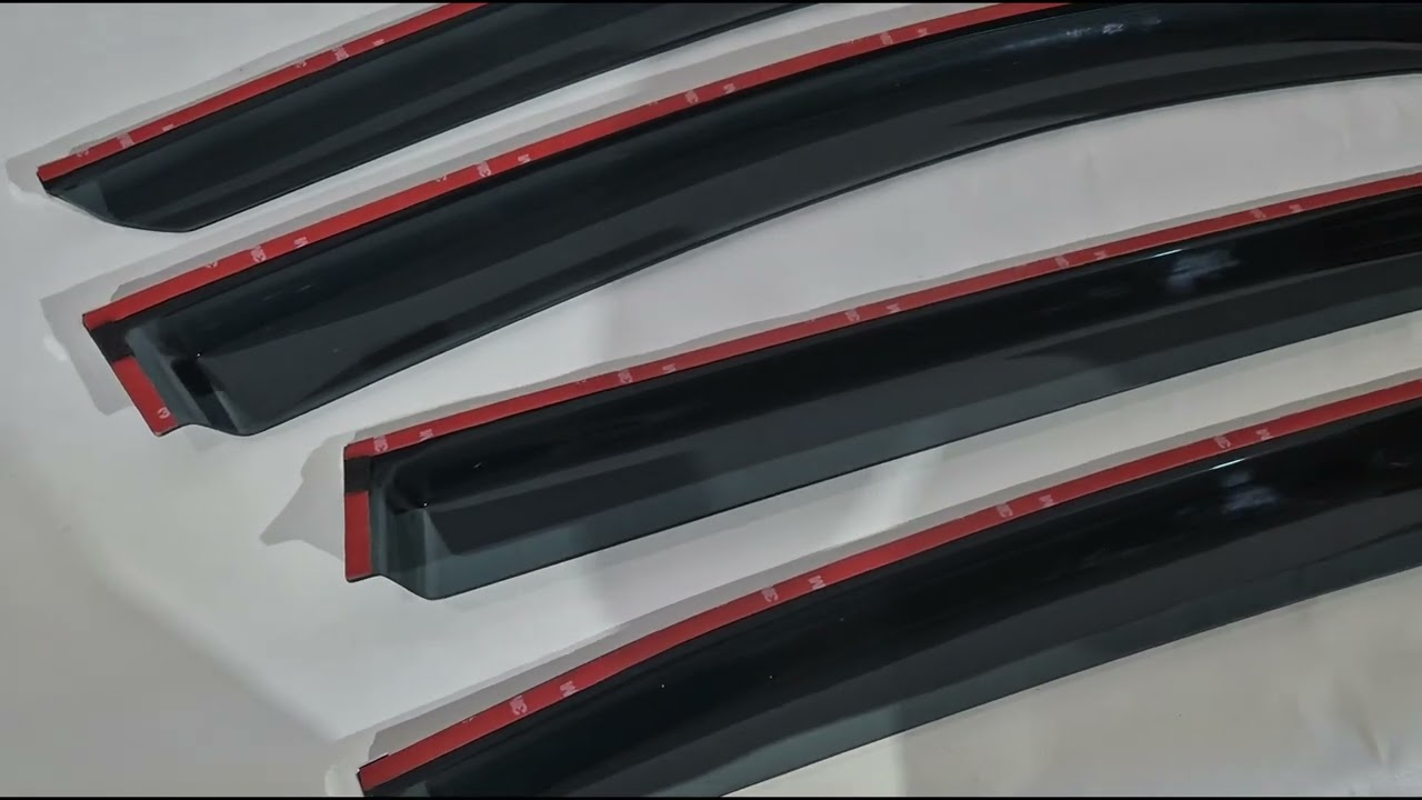 Honda Accord IX 2013-2017 рр. Вітровики SD з хромом молдингом для USA (4 шт, HIC) Video 1