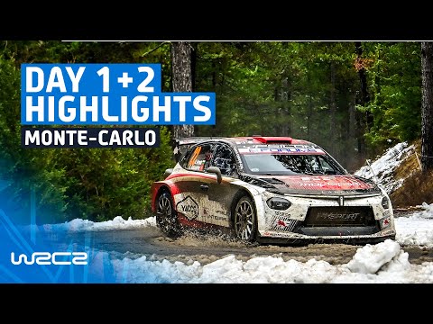 WRC2 Day 1 & 2 Highlights | WRC Rallye Monte-Carlo 2026