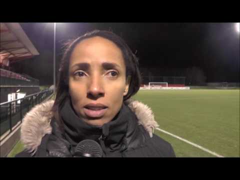 Isabelle Ebhodaghe après RSC Anderlecht - DVC Eva's Tienen le 03.02.2017