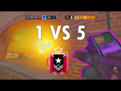 The Champion 1v5 OT Match Point Ranked Highlights - Rainbow Six Siege