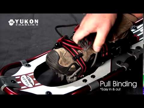 How to Open and Close the One Pull Binding on Your Yukon Charlie's Snowshoes