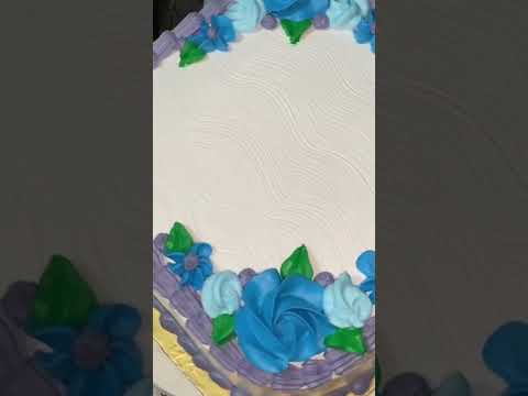 3pound vanila sponge cake decoration idea!! Trending cake decoration video!!
