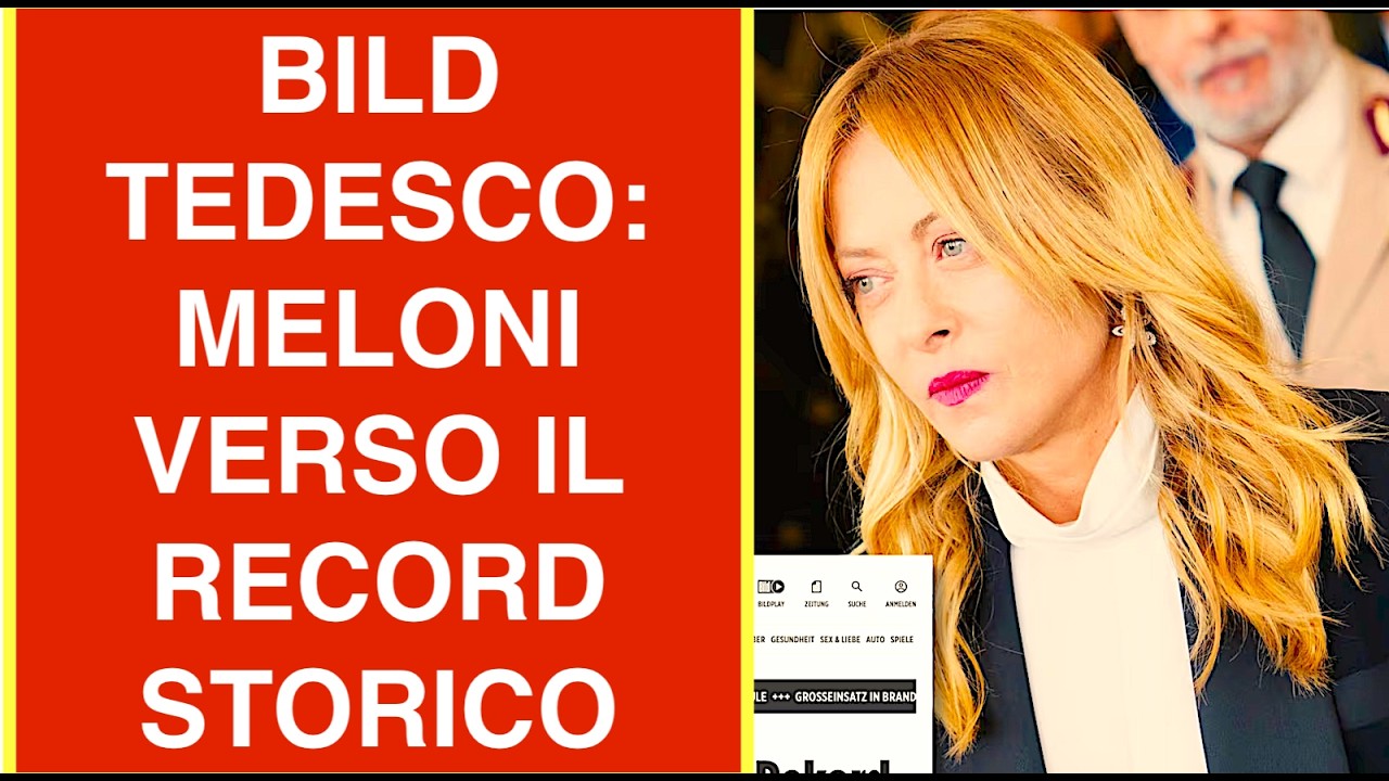 BILD TEDESCO: MELONI VERSO IL RECORD STORICO