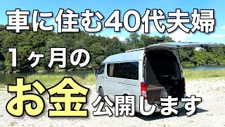 【熱い想いに本音が…】節約術は？車生活はお金いくら使うの？車上生活しながら旅する夫婦の1ヶ月の支出大公開！／Kcamp