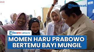 Momen Gemas Prabowo Cium Kening Bayi di Lampung & Berikan Doa, Sempat Puji: Ganteng Sekali Kamu!