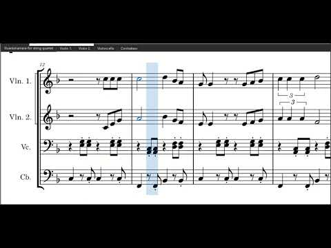 Guantanamera - sheet music for string quartet