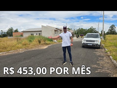 LOTE PARCELADO LIBERADO PRA CONSTRUIR R$ 453,00 POR MÊS - Código:2611