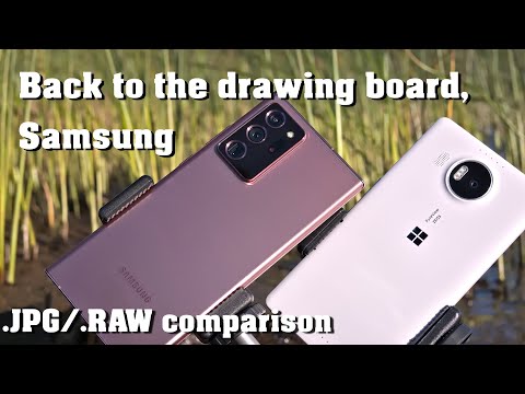 Samsung Galaxy Note 20 Ultra 5G vs. Lumia 950 XL - camera comparison (.jpg, .raw)