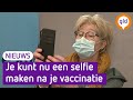 Je mag geen foto maken als je een coronaprik krijgt, er zijn nu 'selfiehoekjes'