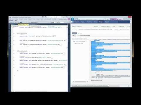 How to get Facebook album photos in a Windows Store App