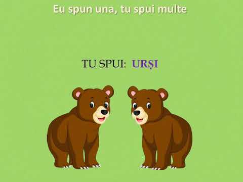 Eu spun una, tu spui multe (animale salbatice) /Joc didactic pentru dezvoltarea vorbirii/ '