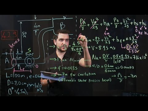 CEE222 (Water Recourses Engineering) - Recitation Week 3 - Pipes Flow – Cavitation & Branching pipes