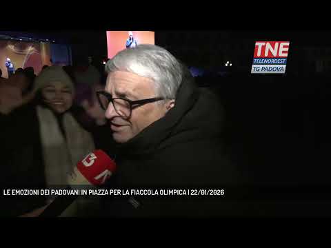 LE EMOZIONI DEI PADOVANI IN PIAZZA PER LA FIACCOLA OLIMPICA | 22/01/2026