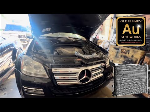 How To Remove & Replace Radiator Mercedes Benz GL550 GL450 GL350