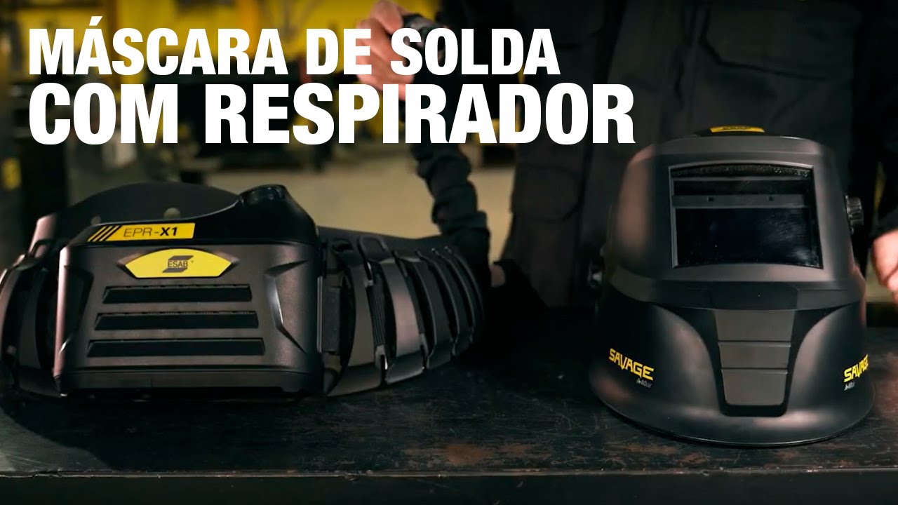 ESAB SAVAGE AIR - Máscara de solda com respirador purificador de ar motorizado (PAPR)