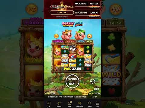 New game on BetMGM Porkin Cash Pots Combo Frenzy bonus example double pop straw & wood - YouTube