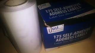 Just stationery 175 self-Adhesive Address labels (boxes wine etc)