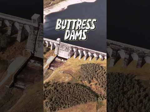 Bridging the Gap: A Close-Up of Buttress Dams #dam #construction #civilengineering #foundation #Engg