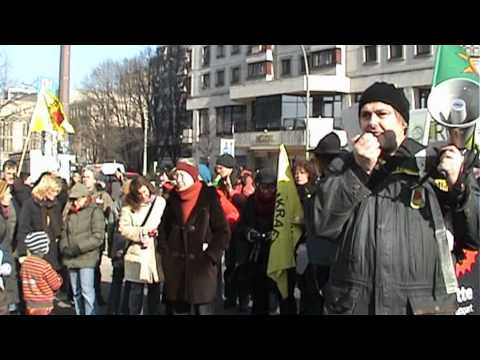 Menschenkette gegen Atomkraft am 26.02.2011 in Berlin