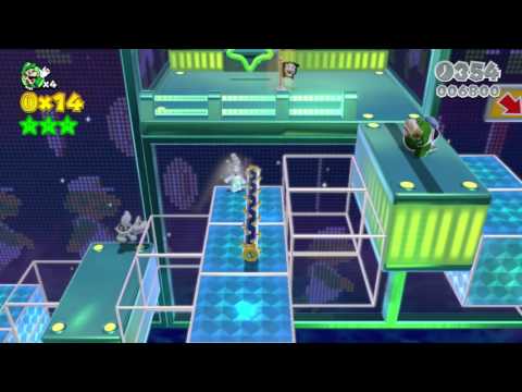 Super Mario 3D World: 11-8 Blast Block Skyway (All Stars)