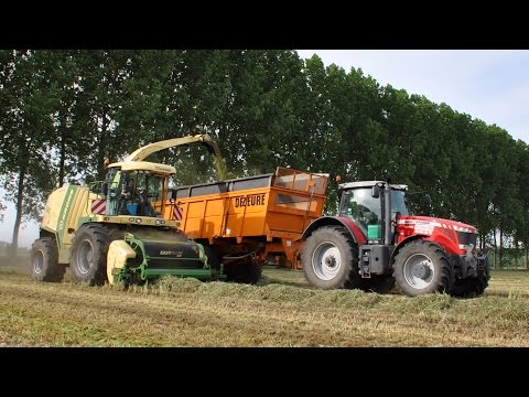 Krone BigX 850 - Loonw. De Bruyne - gras hakselen