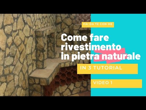 Come realizzare rivestimento in pietra naturale |Fase 1|Posa #tutorial #tutorials #faidate #stones