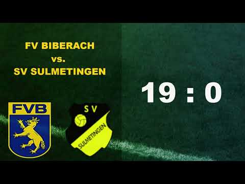 FV Biberach :  SV Sulmetingen - 1. Halbzeit - 19 : 0 - Höchster Sieg und vorzeitig Herbstmeister