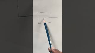 Easy Qube Drawing | How to Draw a Qube #shorts