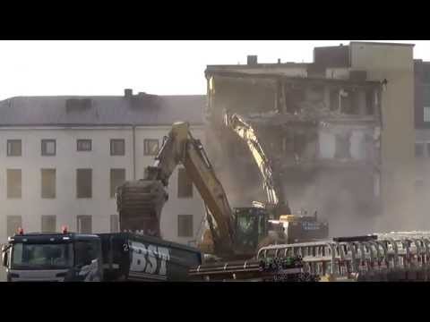 Rivning Södertälje Sjukhus hösten 2014