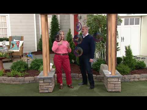 Colorful Hanging 3D Spiral Wind Spinner on QVC